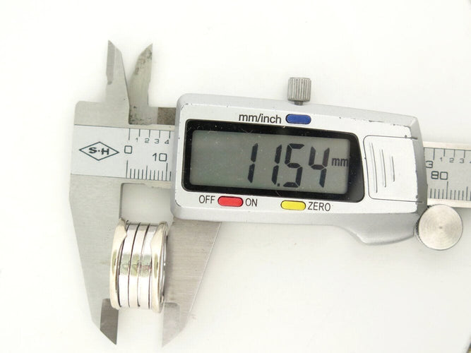 Bague 55 bague BULGARI b.zero 1 quatre rangs 346594 t55 en or blanc 18k 12.3gr 58 Facettes 271828