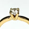 Bague 53.5 Bague solitaire en or jaune avec diamant taille brillant 58 Facettes E09