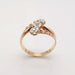 Bague 57 Bague ancienne or rose  diamants 58 Facettes