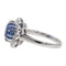 Bague 55 Bague Marguerite Or blanc Saphir, Diamant 58 Facettes 2663490CN