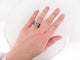 Bague 53 bague MAUBOUSSIN bonbon diamants et saphir rose or blanc 18k  t53 58 Facettes 266680