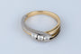 Bague 53 Bague 3 Diamants or jaune et blanc 58 Facettes BGTDCC852