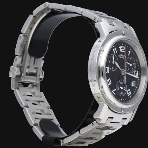 Montre Hermes Montre Clipper Chronograph 58 Facettes MT44631