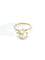 Bague 53.5 Bague or jaune et perle 58 Facettes