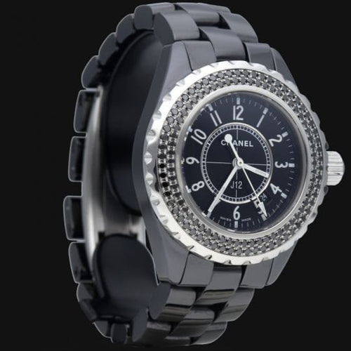 Montre Montre Chanel J12 33 mm à quartz et diamants 58 Facettes MT41305