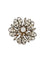 Broche Broche ancienne fleur or argent diamants taille ancienne 58 Facettes 341