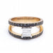 Bague 54 Bague en or bicolore et diamants 58 Facettes N102903