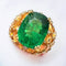 Bague 53.5 Bague Tsavorite 7,20 carats et pavage de citrines 58 Facettes 7662 A