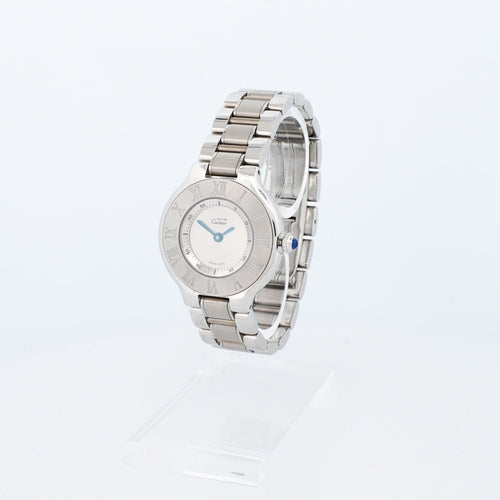 Montre CARTIER - Montre Must 21 - Silver dial - SM 58 Facettes