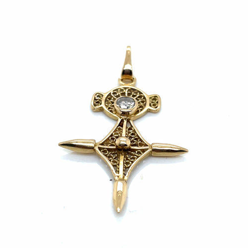 Pendentif Pendentif Croix d'Agadez Diamant 58 Facettes