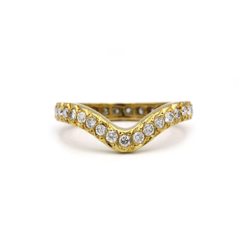 Bague 53 Alliance Or & Diamants - A. A. Mouchet 58 Facettes 250061R