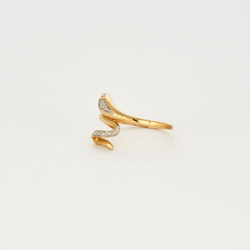 Bague Bague 2 ors serpent 58 Facettes LP654