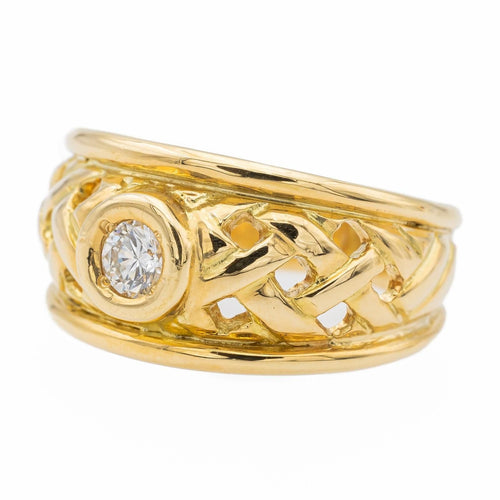 Bague 53 Bague  Solitaire Or jaune Diamant 58 Facettes 1835757CN