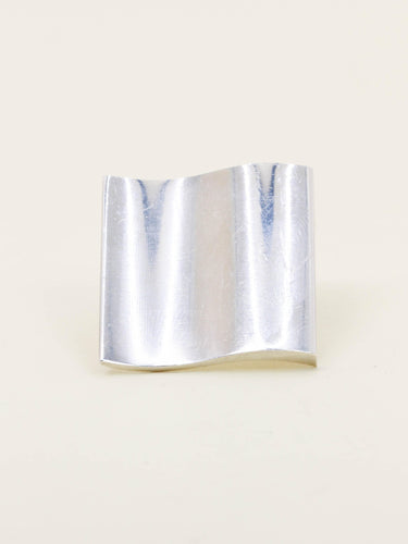 Bague 50 GEORG JENSEN Bague moderniste vague argent 58 Facettes 1206.8