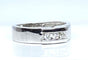 Bague 49 Bague en or blanc 18 carats, trilogie 3 diamants 58 Facettes AB532