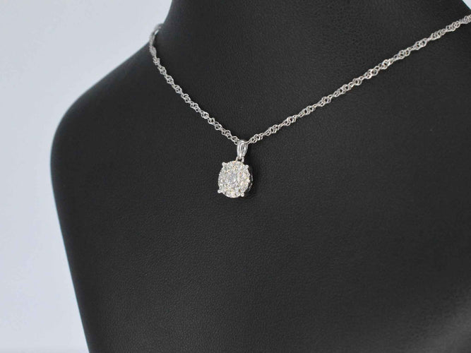 Pendentif Pendentif en or blanc avec diamant taille brillant 58 Facettes 2080