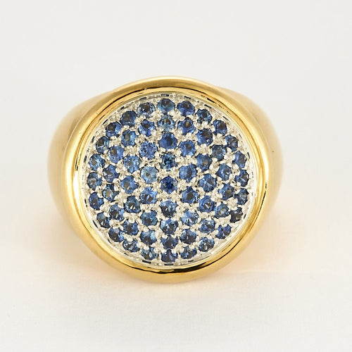 Bague 54 Bague Premiers Joyaux - deux ors, saphirs et diamants 58 Facettes LP1408/