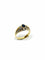 Bague 54.5 Bague or jaune diamants saphir 58 Facettes