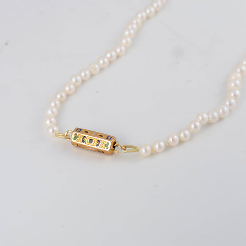 Collier Collier de perles de culture fermoir XIXème 58 Facettes