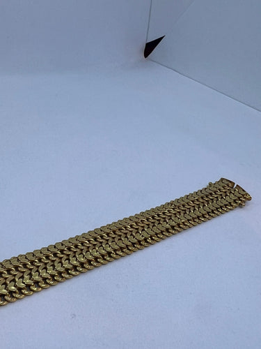 Gourmette or jaune maille passementerie 58 Facettes 018548063278