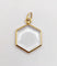Pendentif Pendentif porte-photo antique hexagonal en or 18k art nouveau 58 Facettes A06466