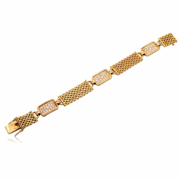 Bracelet Bracelet maillons pavés diamants 58 Facettes 34000060