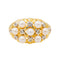 Bague 55 Bague Or jaune, Or blanc Perle de culture, Diamant 58 Facettes 3543608CN