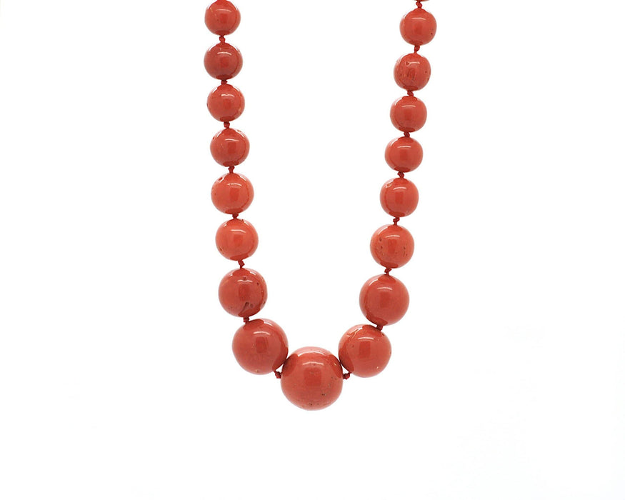 Collier Collier avec corail rouge de Sardaigne 58 Facettes