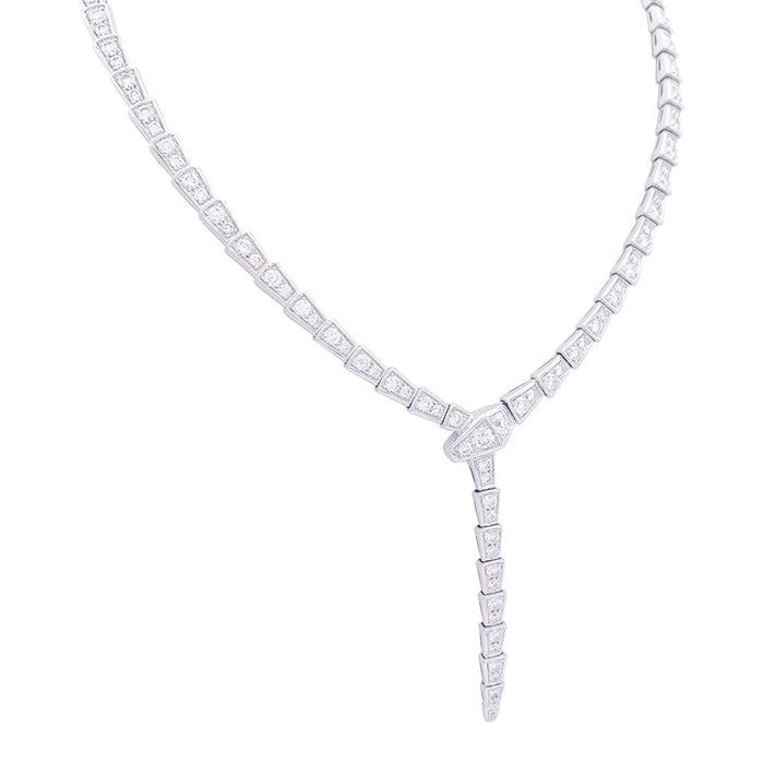 Collier Collier Bulgari "Serpenti Viper" or blanc, diamants. 58 Facettes 33804