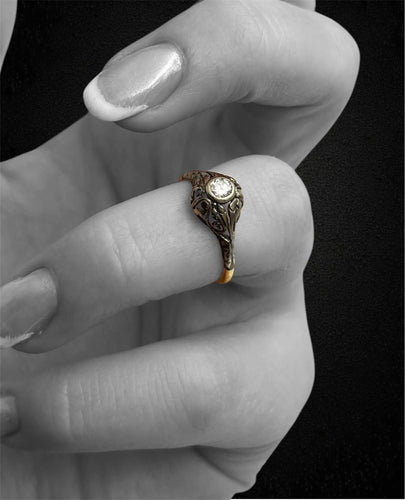 Bague Bague Art nouveau du début des années 1900 58 Facettes