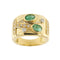 Bague Bague avec émeraudes et diamants 58 Facettes 34295