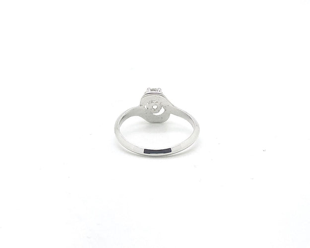 Bague Bague en or blanc avec diamant 58 Facettes