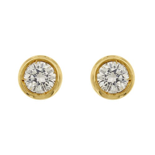 Boucles d'oreilles Boucles d'oreilles or jaune diamants 58 Facettes 36135