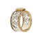 Bague Bague bandeau or jaune et blanc avec rubis et diamants 58 Facettes 27525