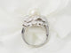 Bague 51 Bague Fleur en or blanc, perle de culture et diamants 58 Facettes 33405