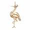 Pendentif Pendentif ou broche flamant rose en or jaune et diamant 58 Facettes G12143
