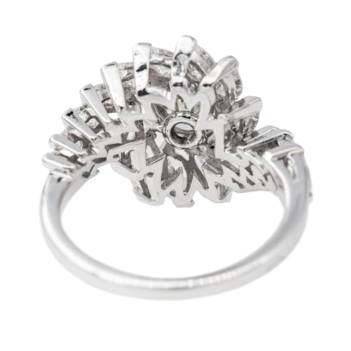 Bague 53.5 Bague Marguerite Or blanc Diamant 58 Facettes 3411141CN