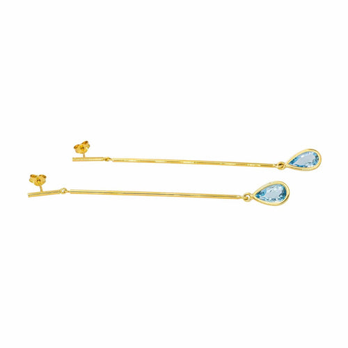 Boucles d'oreilles Boucles d'oreilles  Pendantes Or jaune Topaze 58 Facettes 4377136RV