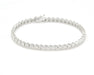 Bracelet Bracciale tennis in oro bianco Ct 2,30 58 Facettes