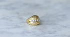 Bague 46.5 Bague Boule Diamants or jaune années 60 58 Facettes