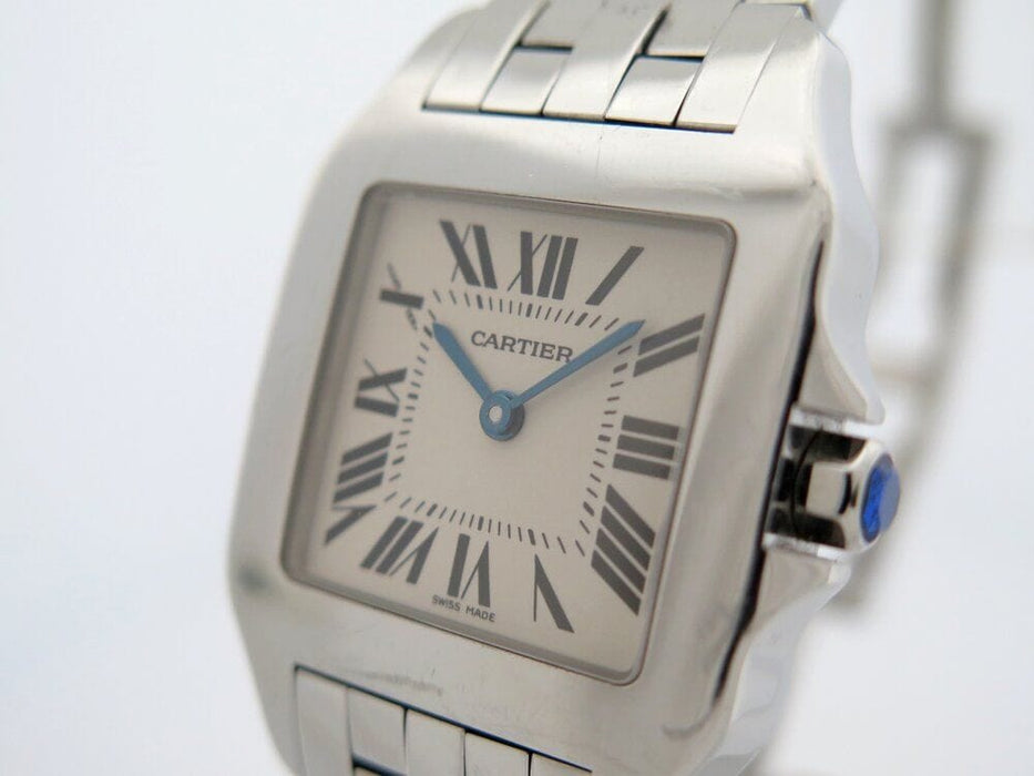 Montre montre CARTIER santos demoiselle 26 mm quartz acier palladie 58 Facettes 264346