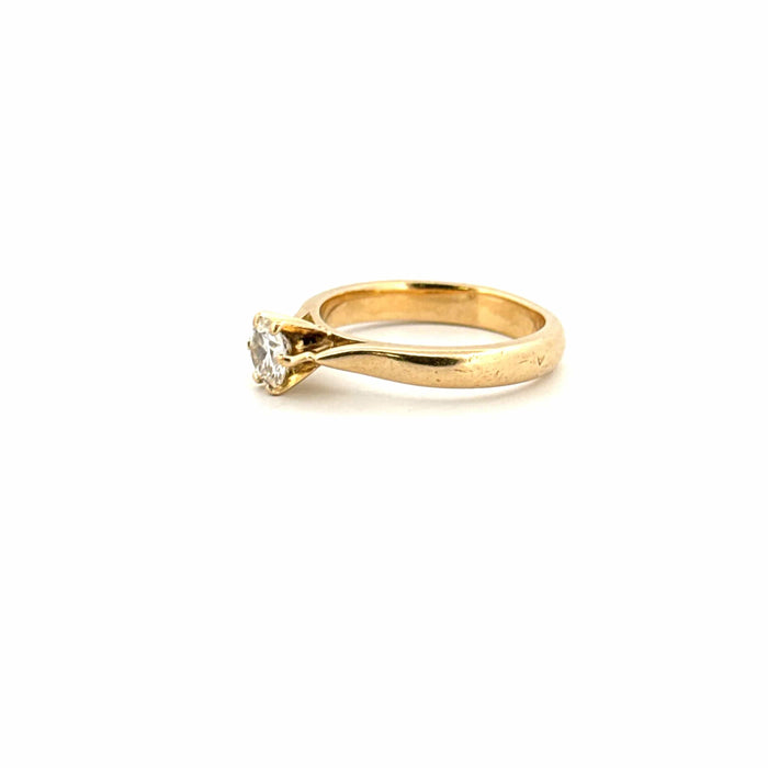 Bague 53 Solitaire or jaune diamant 58 Facettes 102-GS30652-01