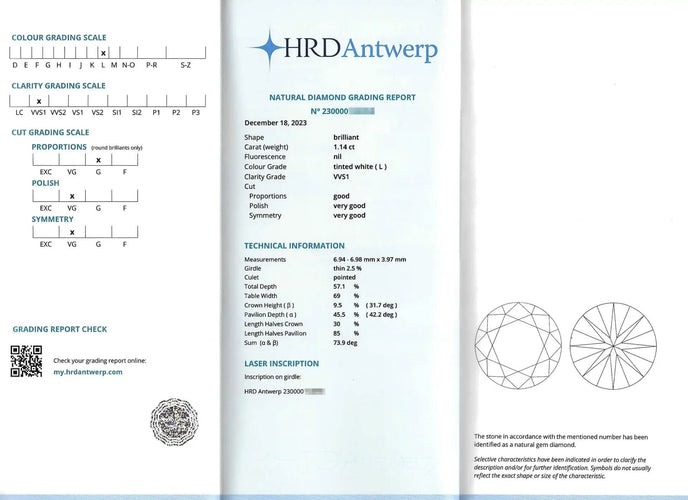 Bague Bague solitaire avec diamant Ct 1,14 58 Facettes