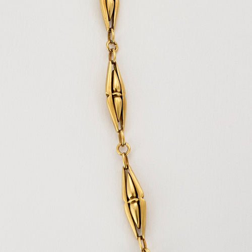 Collier Collier or jaune maillons fuseaux 58 Facettes CHAL04516