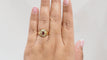 Bague 53 Bague marguerite en or jaune, rubis et diamants 58 Facettes 32917