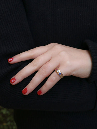 Bague 51 Bague jonc diamant saphir rubis 58 Facettes J136