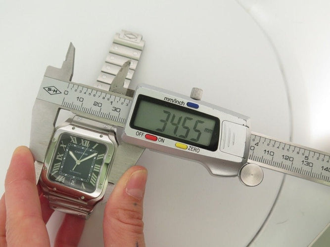 Montre montre santos de CARTIER gm acier automatique fullset 58 Facettes 260613