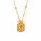 Collier Collier Ananas Citrine Or Jaune 58 Facettes G13446