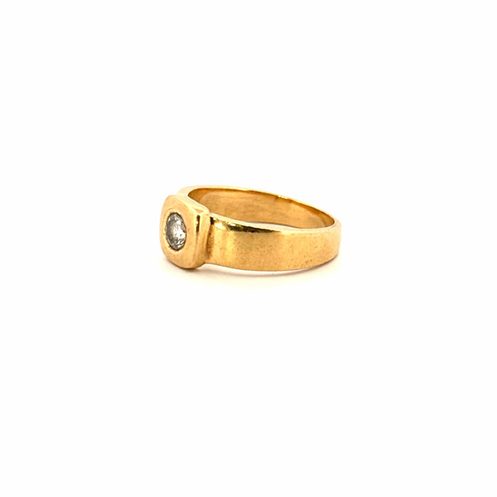 Bague 54 Solitaire Or Jaune Diamant 58 Facettes 13-GS30095-03