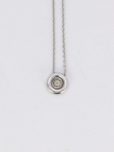 Collier CHAUMET Collier solitaire or blanc diamant 0,25 carat 58 Facettes J289